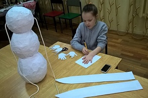 Ладошки для снеговика