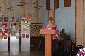 Надежда Сергеевна Калинина, библиотекарь Пучужской библиотеки, рассказывает о Пучуге и пучужанах в период Гражданской войны