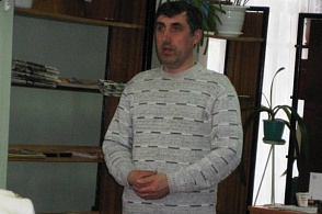 Встреча с Г.Паниным в читальном зале библиотеки