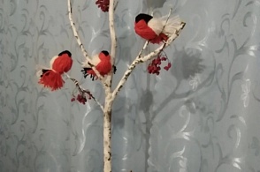 Выставка работ Новогоднее ассорти Соянская сельская библиотека